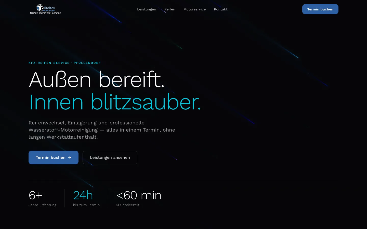 Website von Reifen Endres